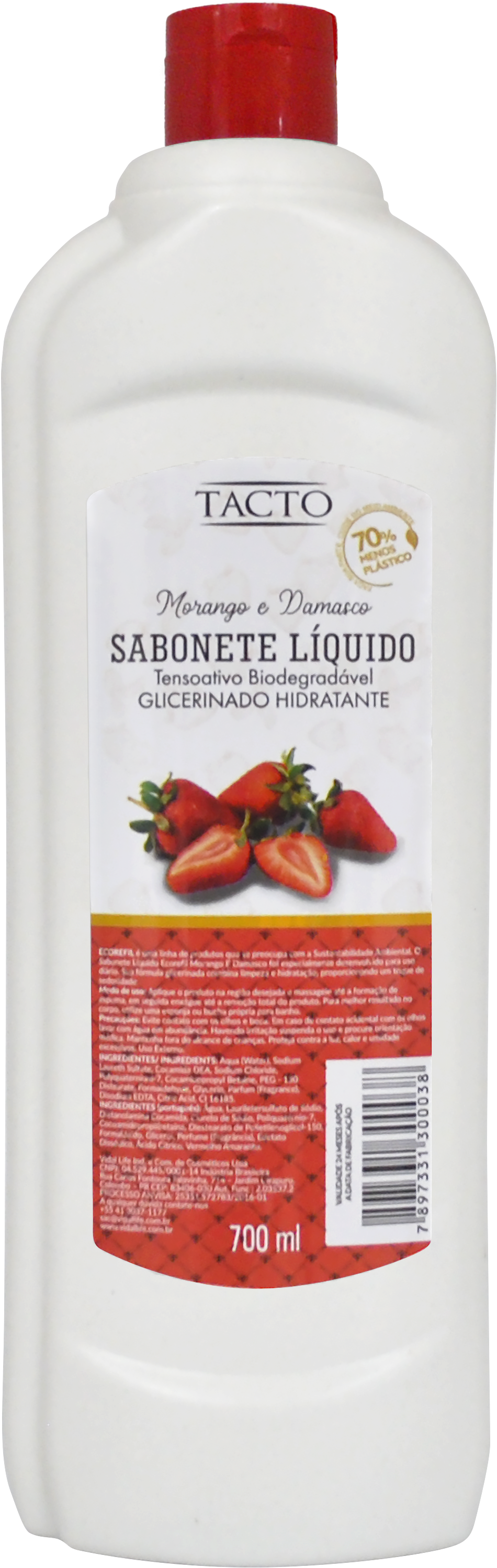 Sabonete Líquido Morango e Damasco 700ml
