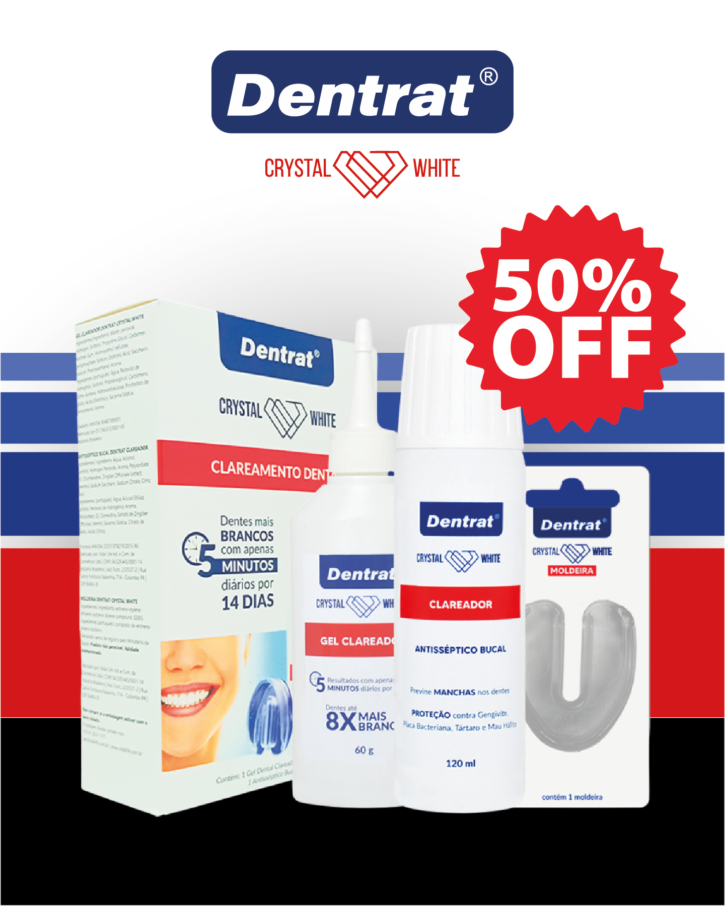 Kit Clareamento Dental Crystal White