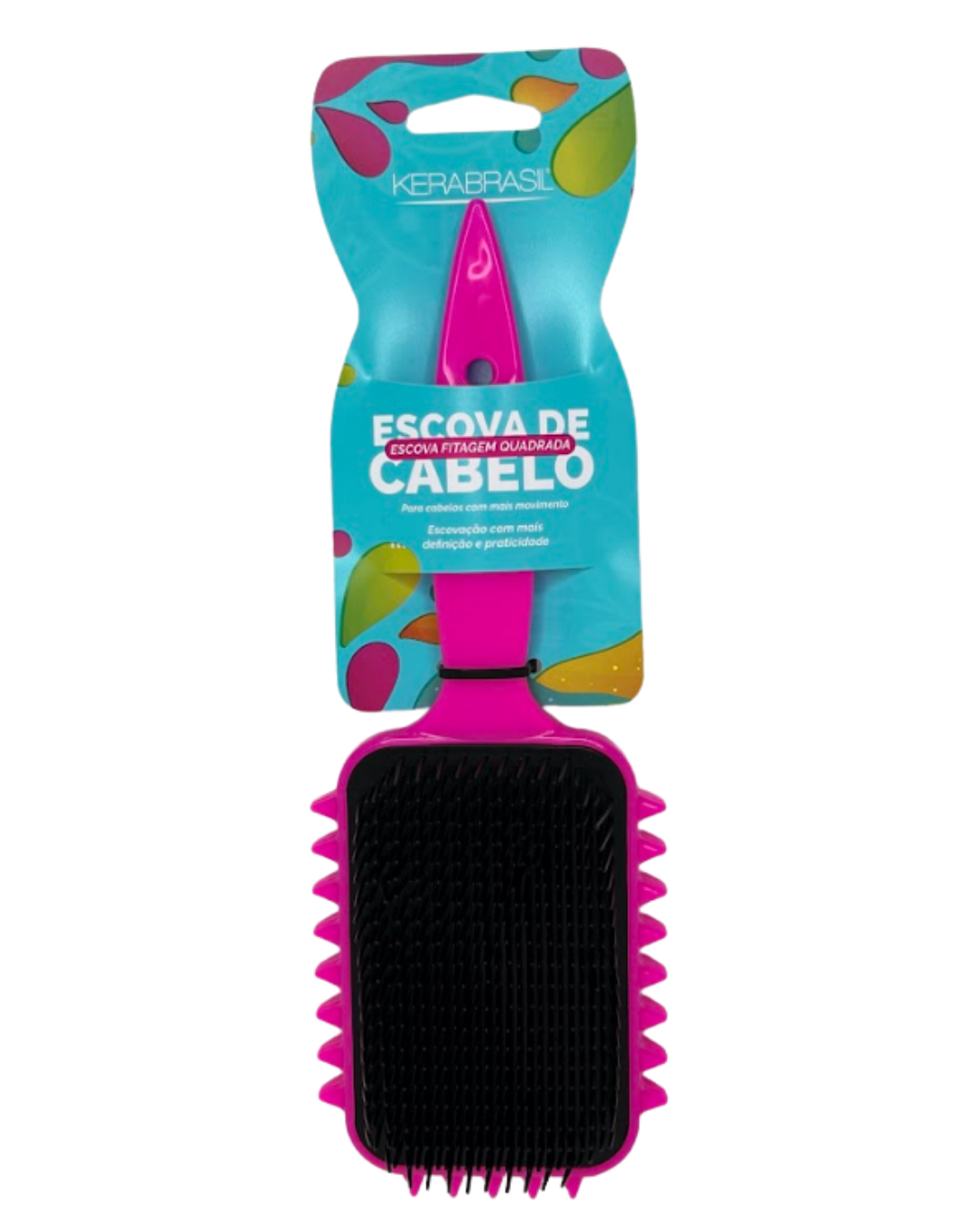 Escova de Cabelo Fitagem Quadrada