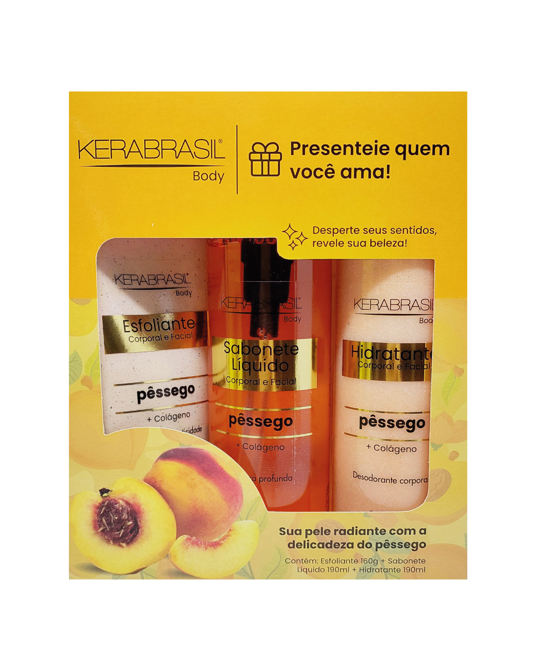 Compre um Kit Kerabrasil Body Pêssego e G...