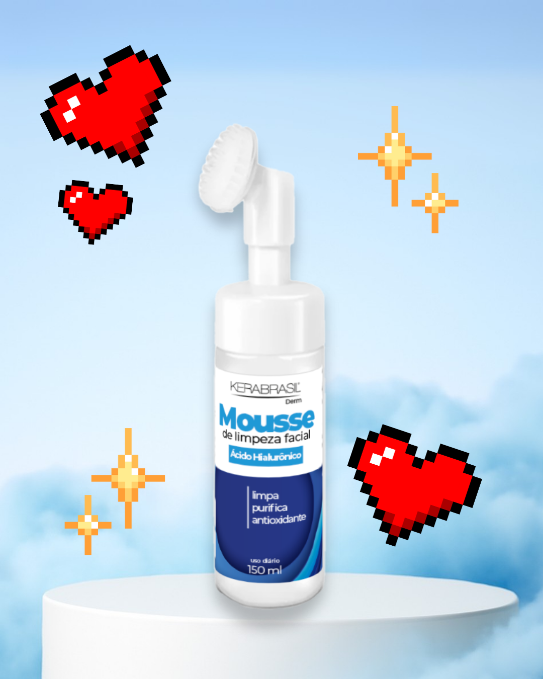 Mousse de Limpeza Facial Ácido Hialurônico